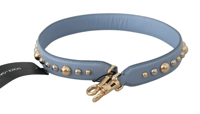 Alça transversal azul de couro para bolsa Dolce & Gabbana