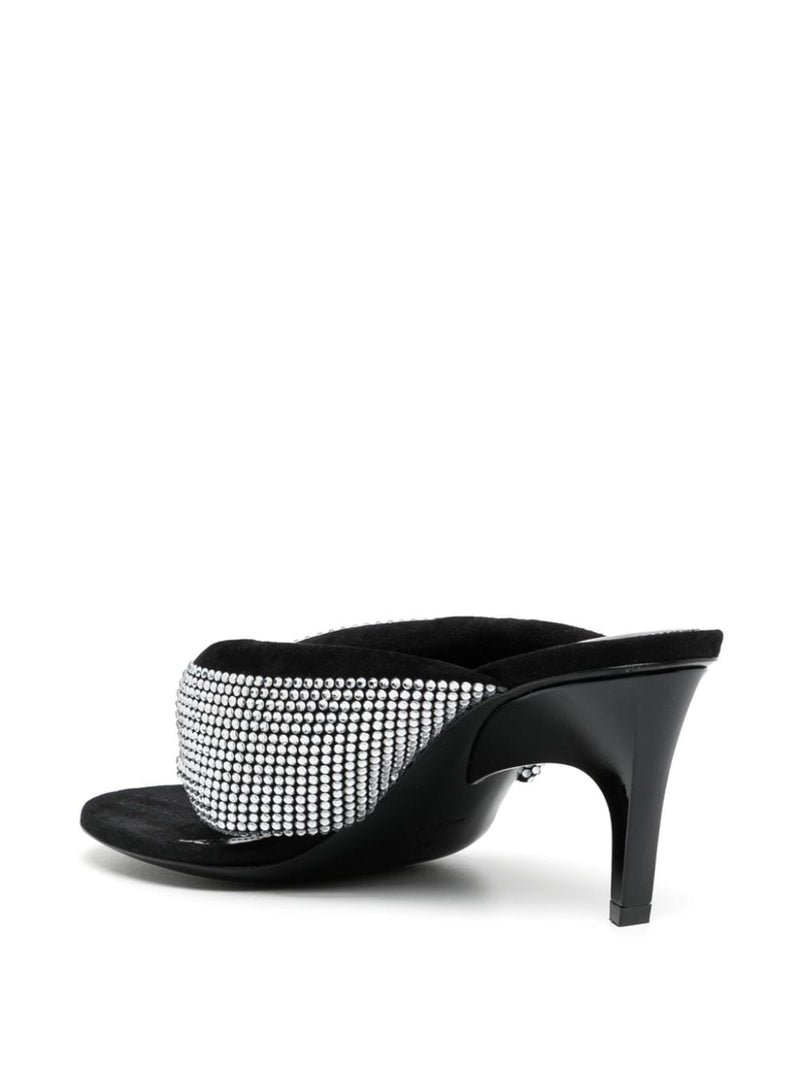 The Attico Rem crystal-embellished thong sandals | Urbalenti™... | Urbalenti™ NYC