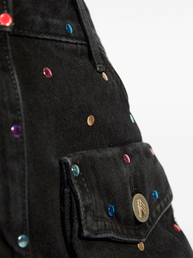 The Attico Fay denim mini skirt | Urbalenti™ NYC