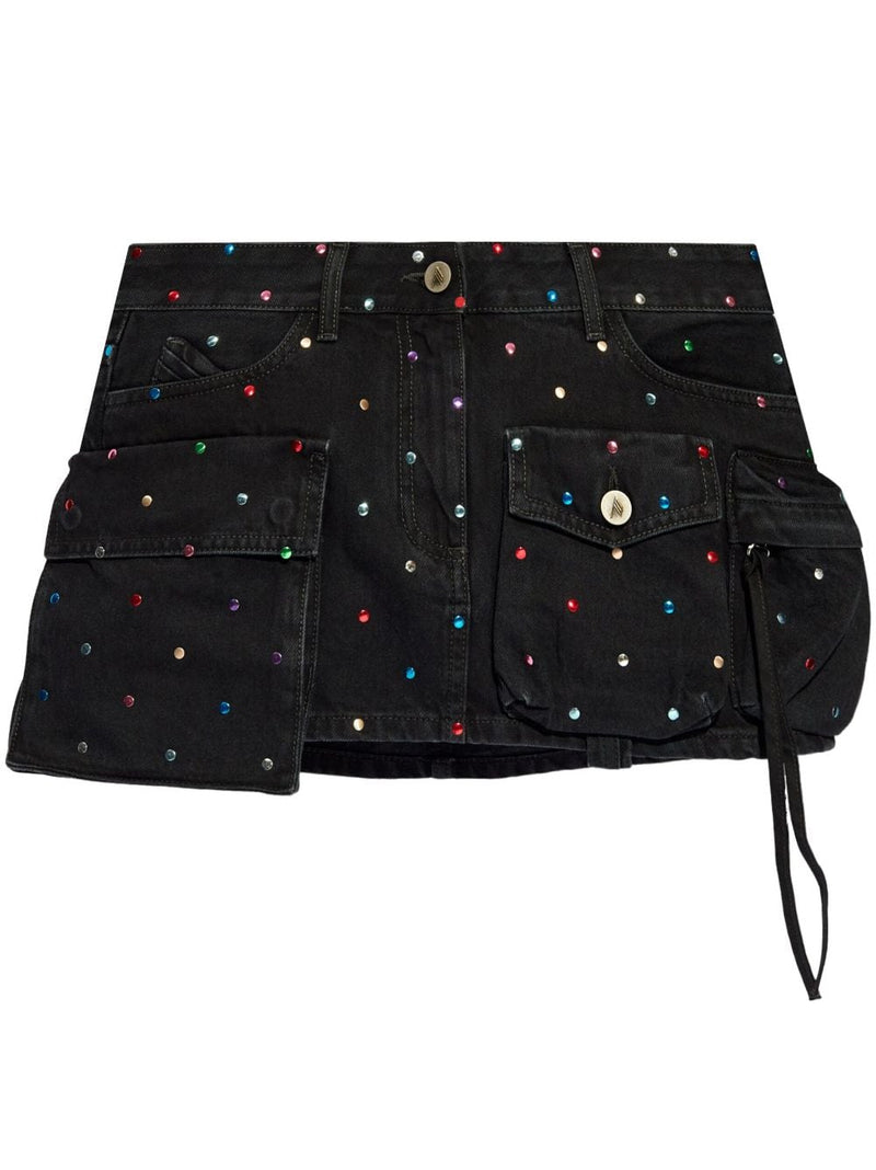 The Attico Fay denim mini skirt | Urbalenti™ NYC