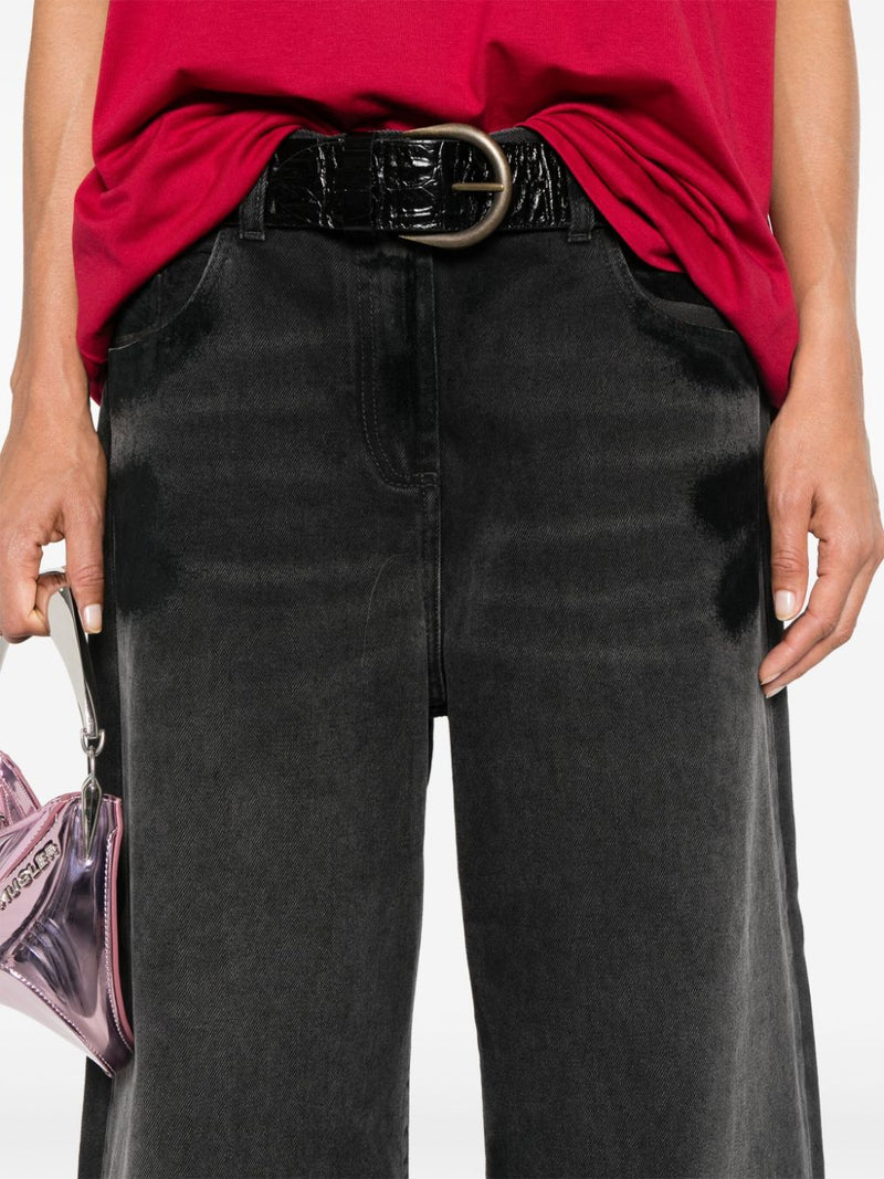 The Attico Wide-leg denim jeans | Urbalenti™ NYC