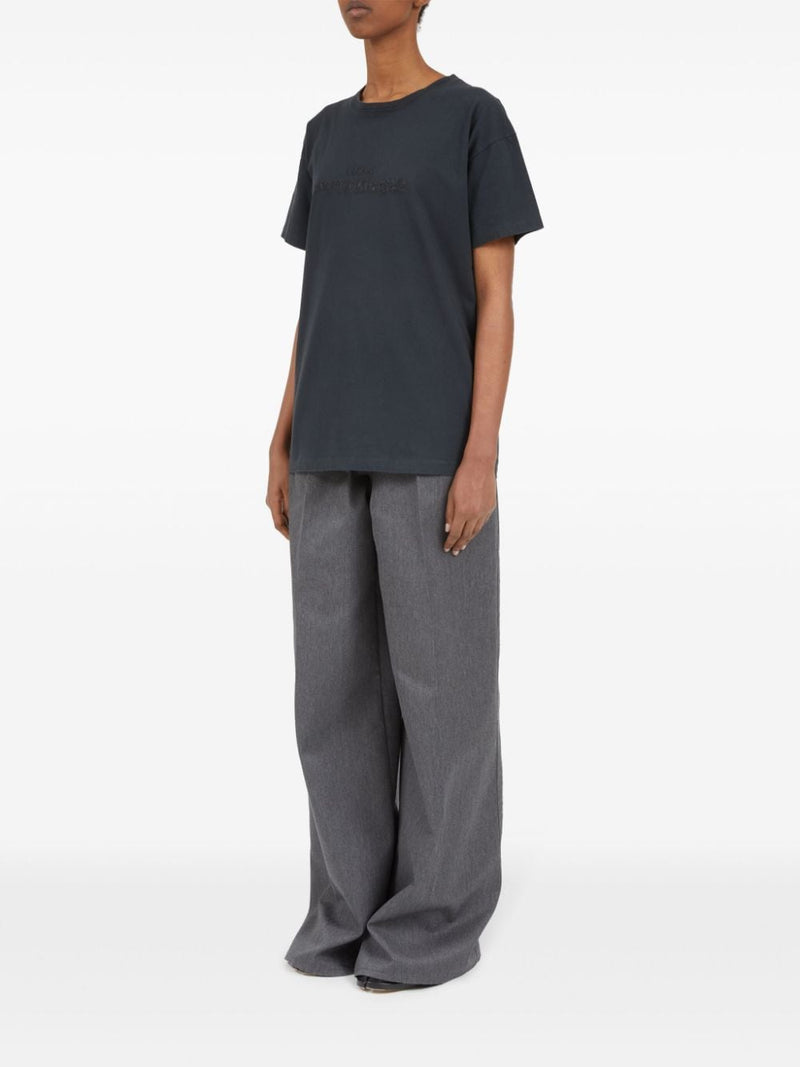 Maison Margiela Logo-embroidered cotton T-Shirt | Urbalenti | Urbalenti™... | Urbalenti™ NYC