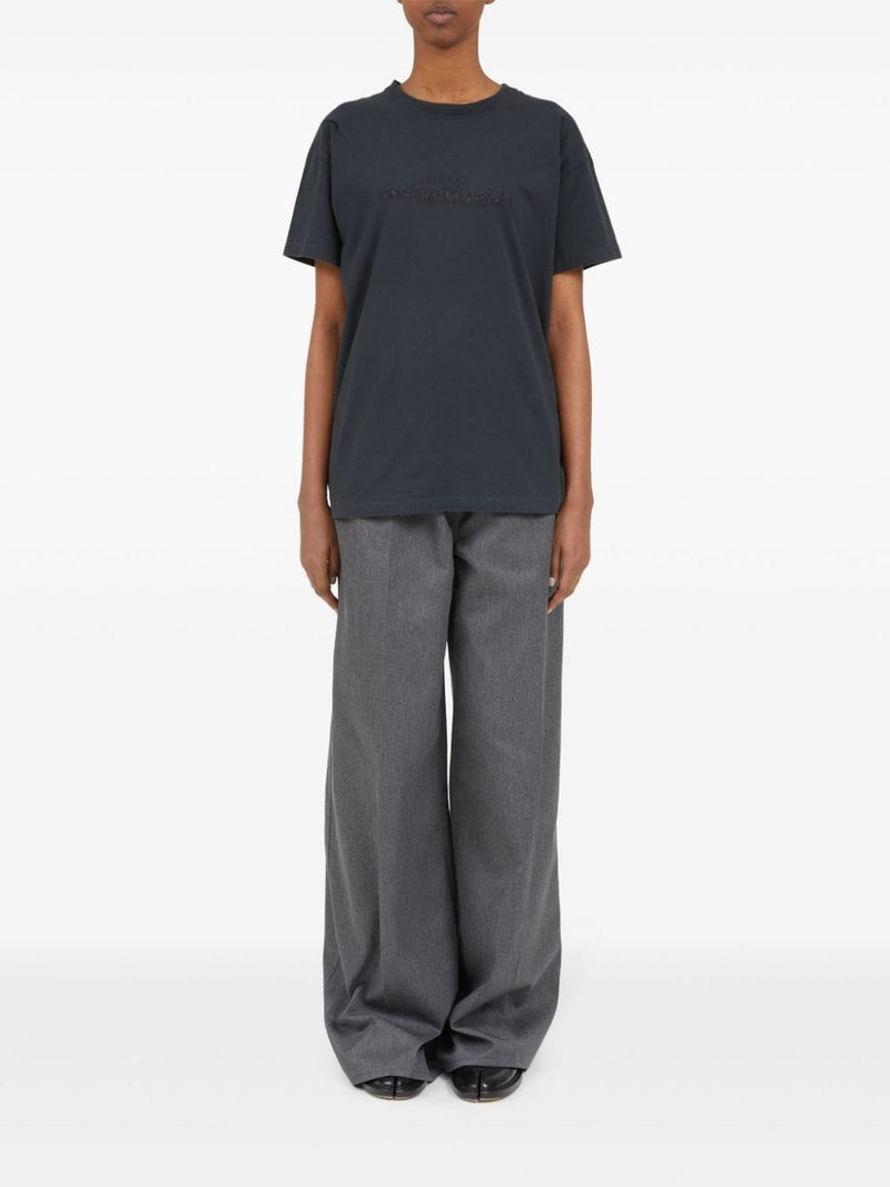 Maison Margiela Logo-embroidered cotton T-Shirt | Urbalenti | Urbalenti™... | Urbalenti™ NYC