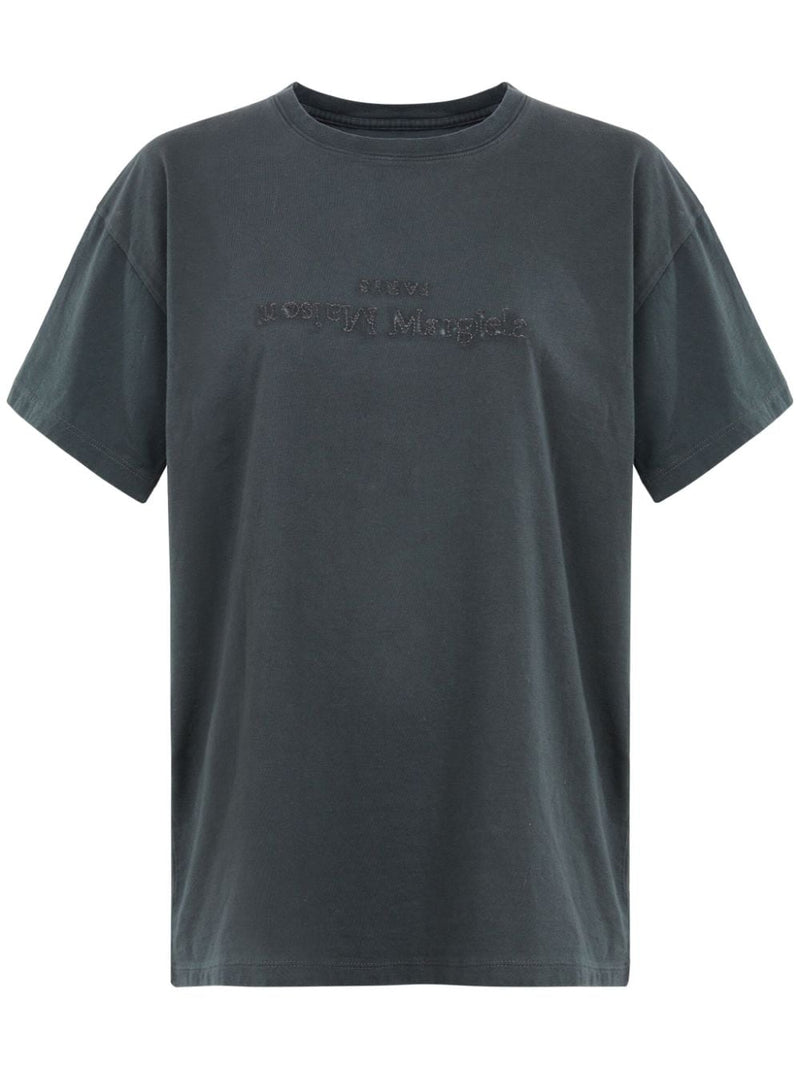 Maison Margiela Logo-embroidered cotton T-Shirt | Urbalenti | Urbalenti™... | Urbalenti™ NYC