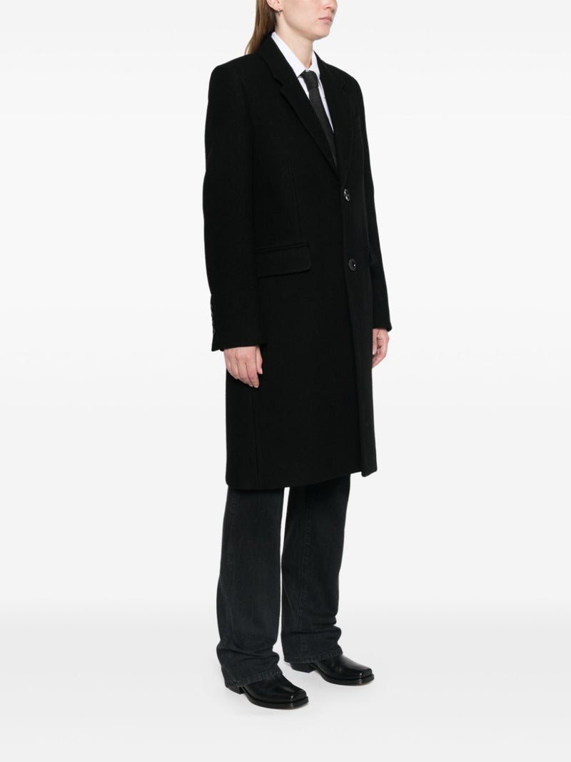 Ami Paris Wool single-breasted coat | Urbalenti™ NYC
