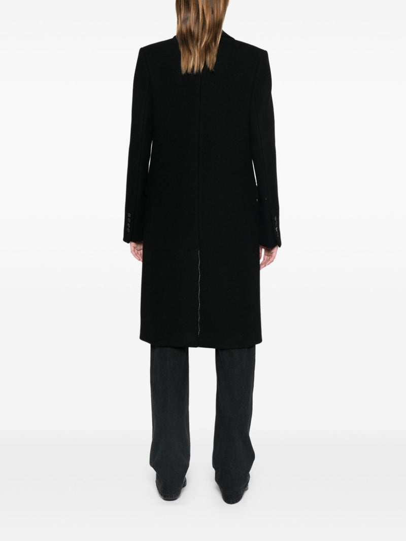 Ami Paris Wool single-breasted coat | Urbalenti™ NYC