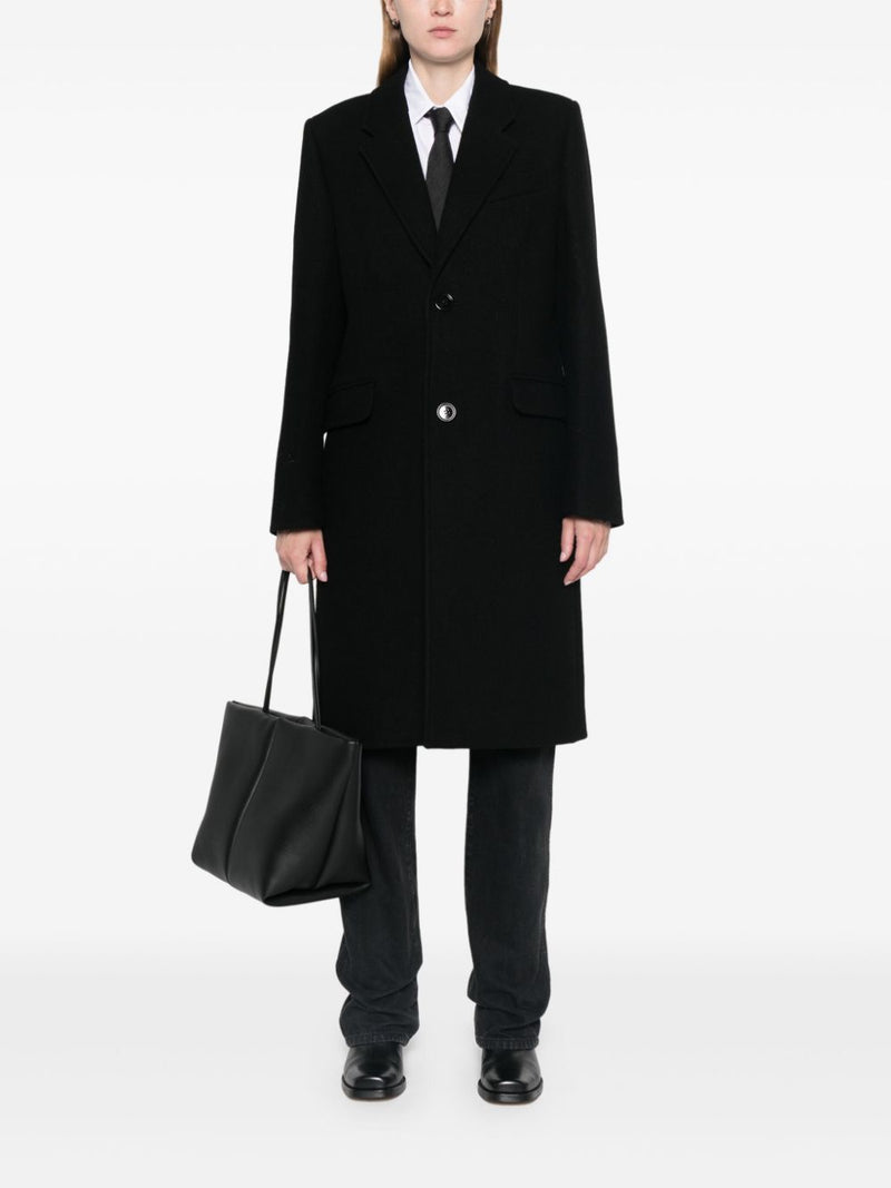 Ami Paris Wool single-breasted coat | Urbalenti™ NYC