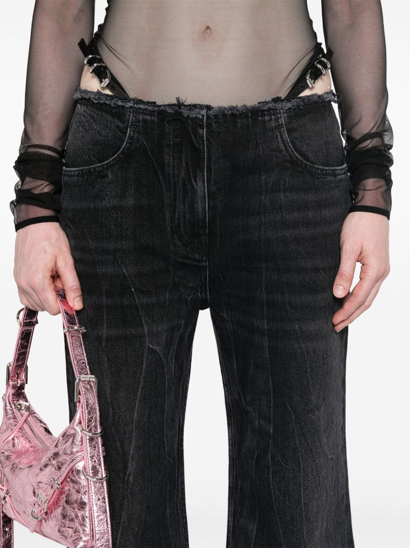 Givenchy Wide-leg denim cotton jeans | Urbalenti™ NYC