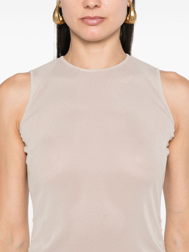 Saint Laurent Saint Laurent Short Dress With Ruffles
