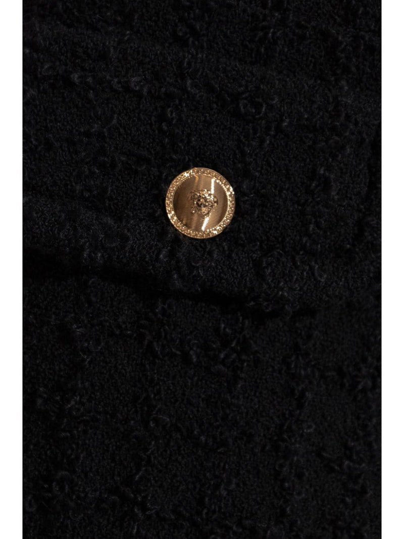 Versace Heritage tweed mini shorts | Urbalenti™ NYC