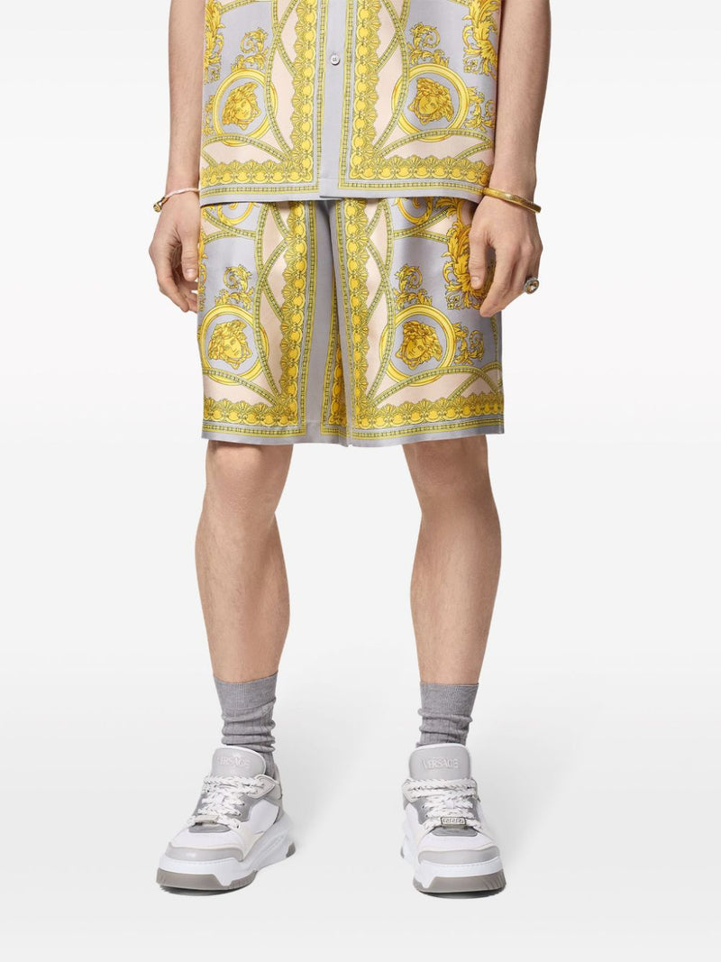 Versace La Coupe des Dieux silk shorts | Urbalenti™ NYC