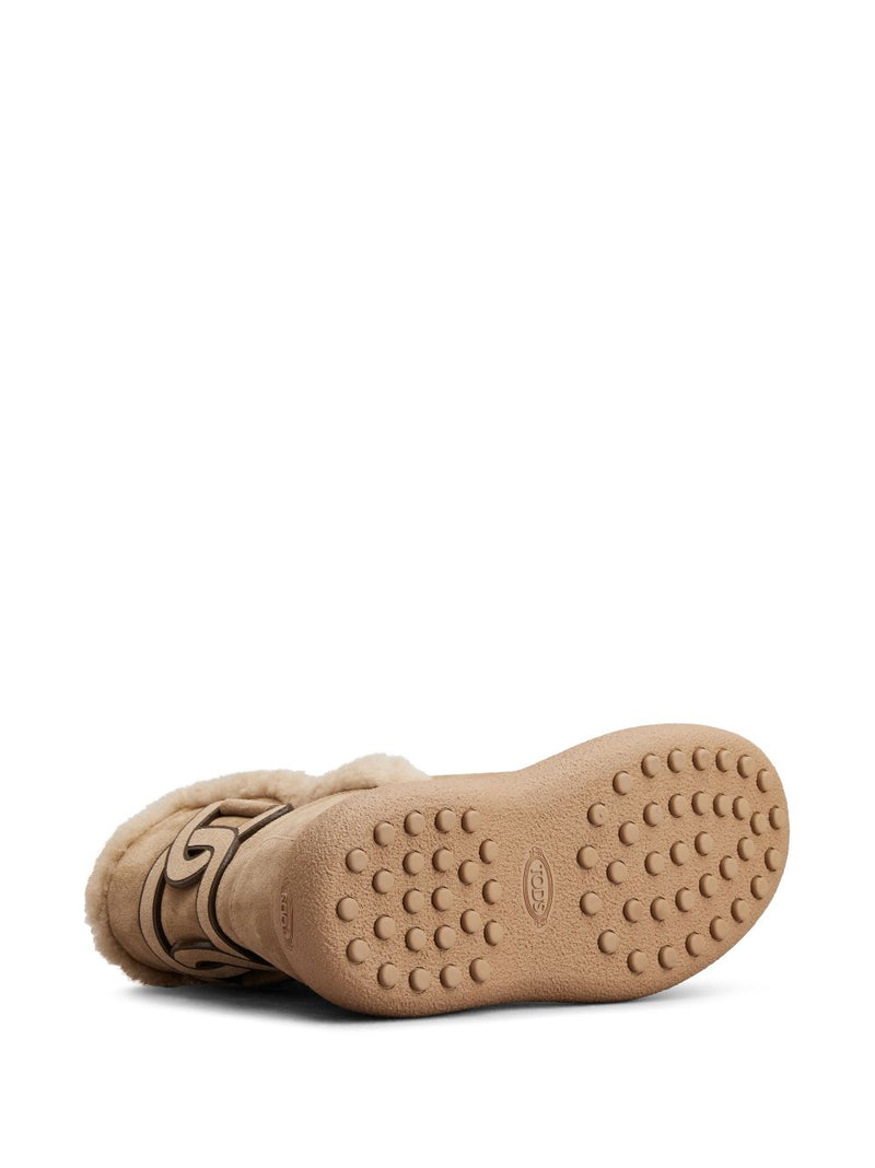 Tod'S Kate suede and shearling ankle boots | Urbalenti™ NYC