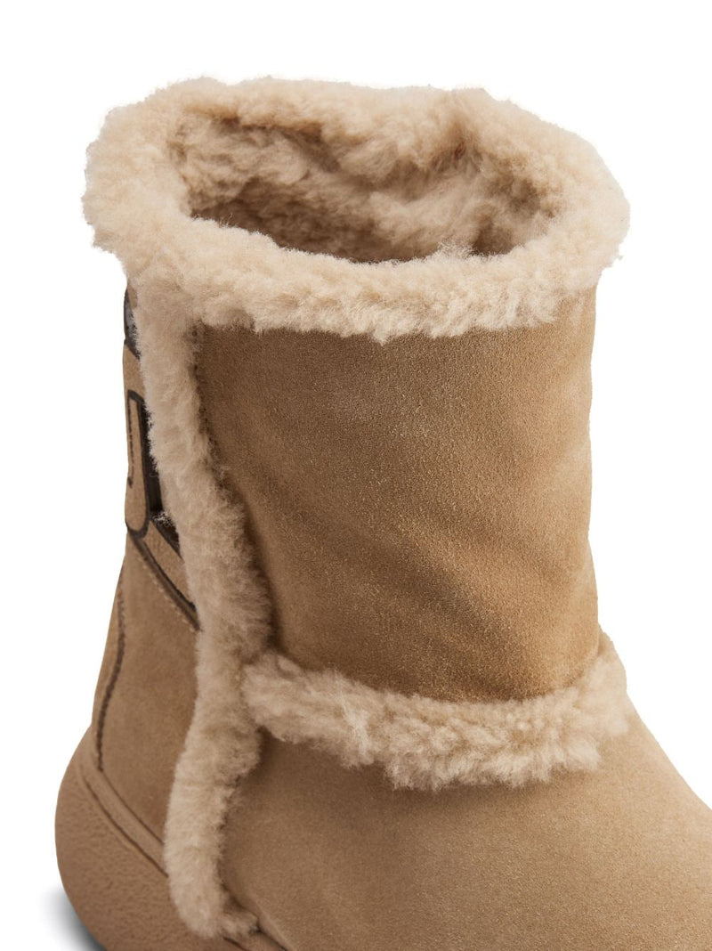 Tod'S Kate suede and shearling ankle boots | Urbalenti™ NYC