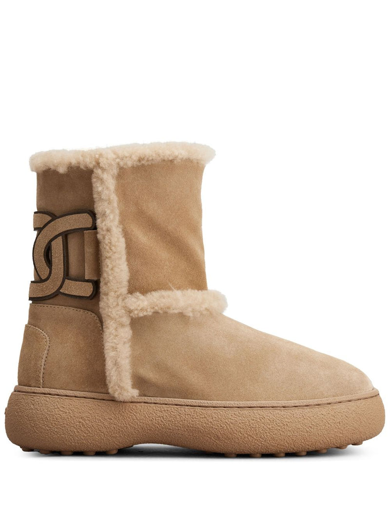 Tod'S Kate suede and shearling ankle boots | Urbalenti™ NYC