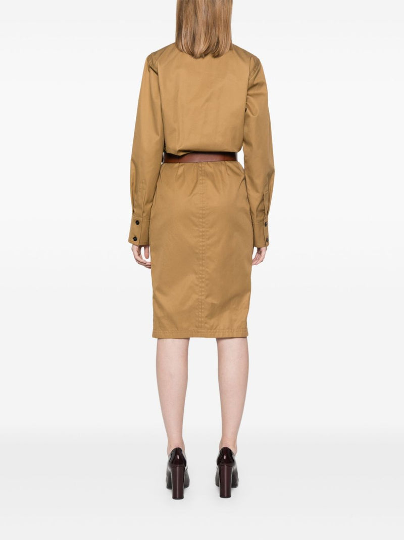 Saint Laurent belted dress | Urbalenti™ NYC