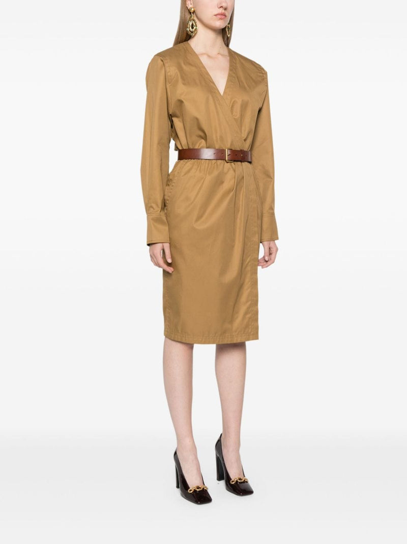Saint Laurent belted dress | Urbalenti™ NYC