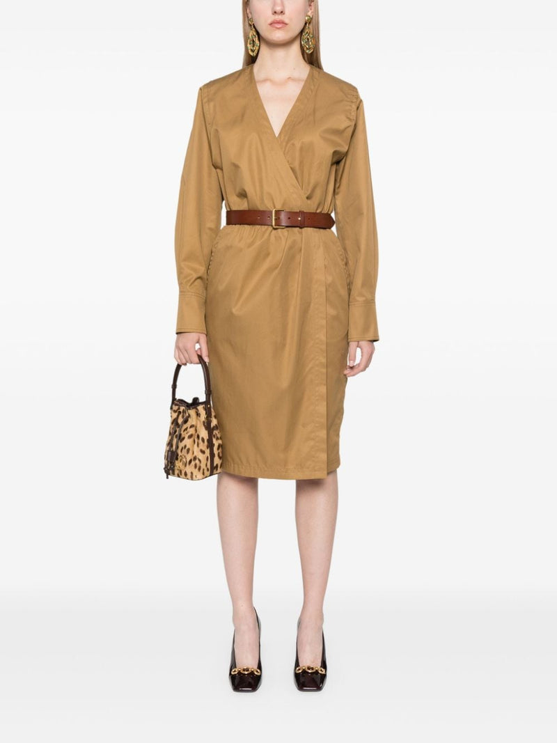 Saint Laurent belted dress | Urbalenti™ NYC