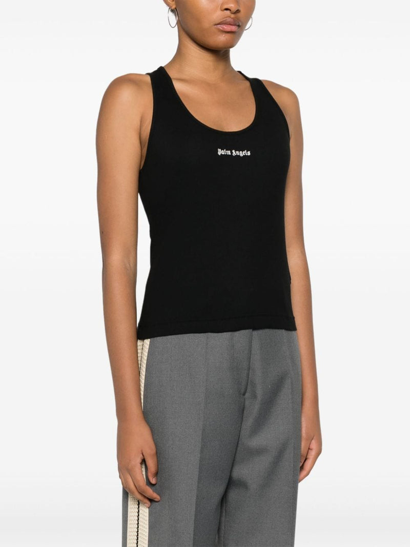 Palm Angels Logo ribbed tank top | Urbalenti™ NYC