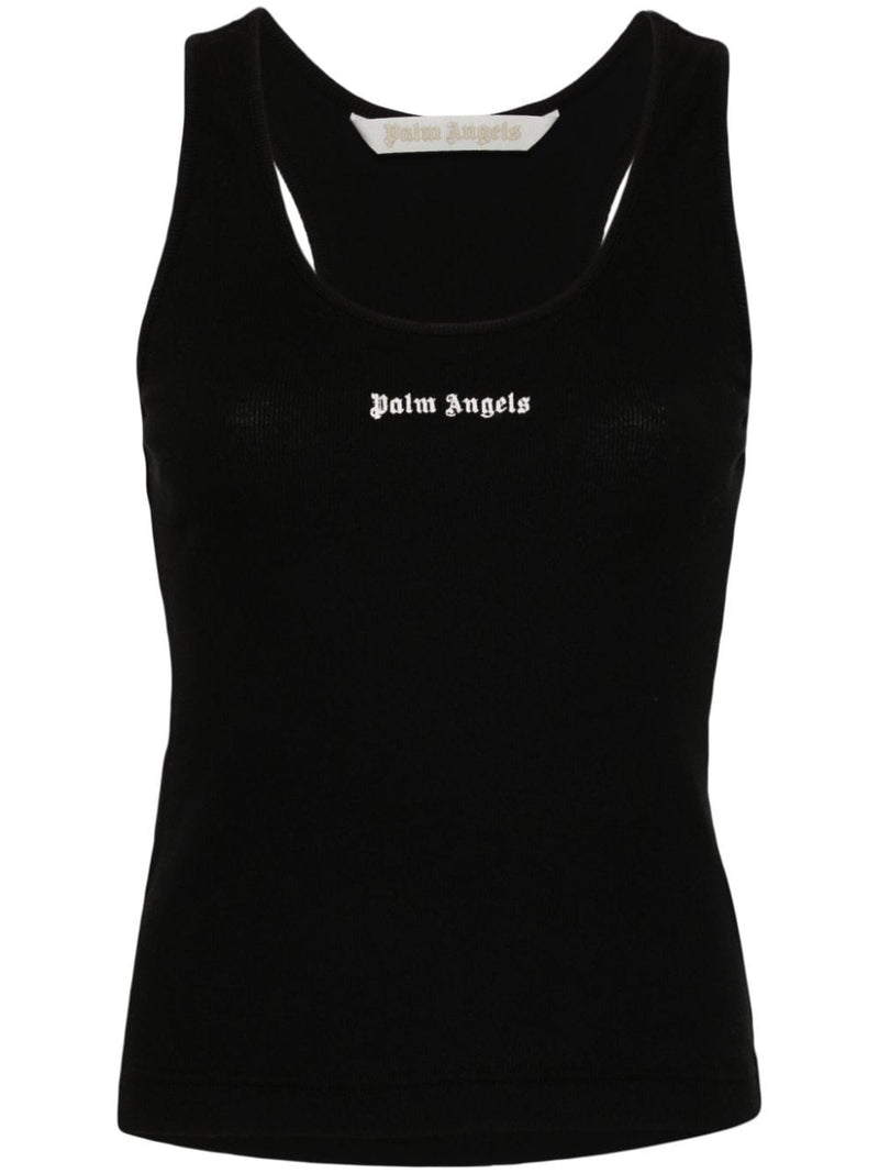 Palm Angels Logo ribbed tank top | Urbalenti™ NYC