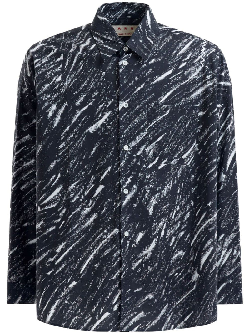 Marni Printed cotton shirt | Urbalenti™ NYC