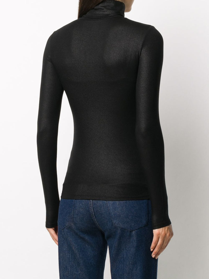 Majestic Majestic Lurex high-neck sweater
