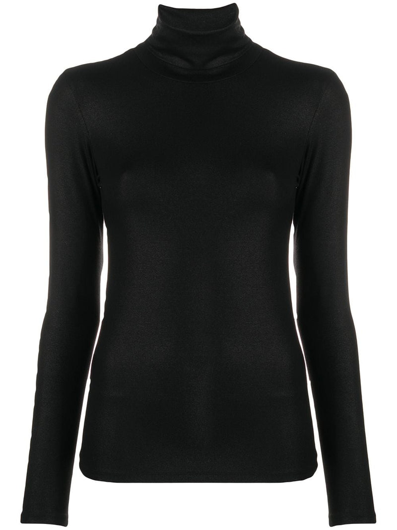 Majestic Majestic Lurex high-neck sweater