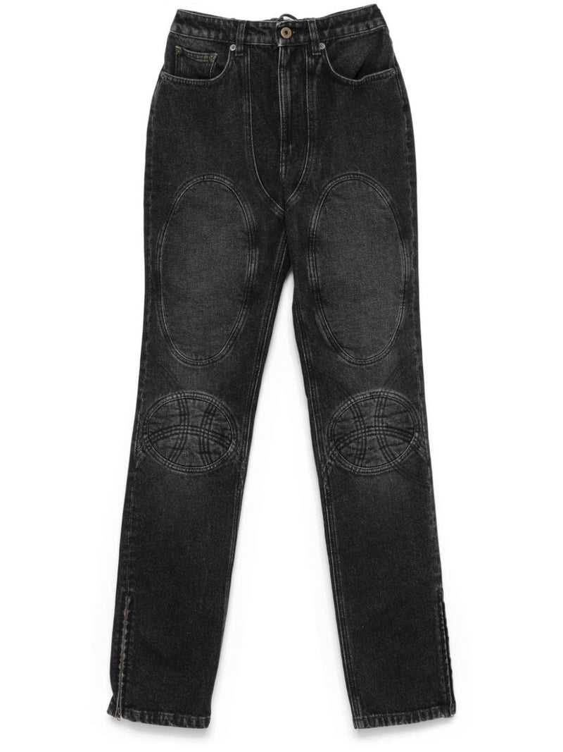 Jean Paul Gaultier Jean Paul Gaultier Padded deatils denim jeans