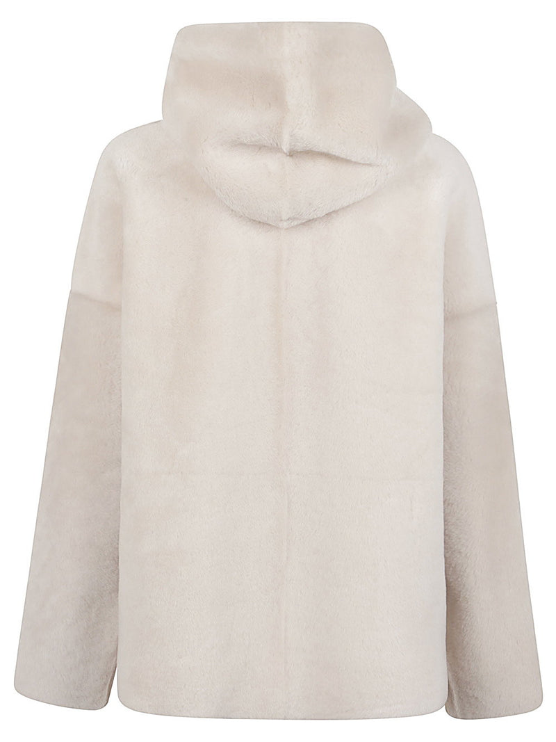 Enes Enes Fur hooded jacket
