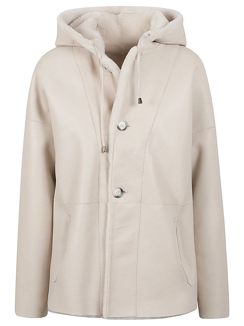 Enes Enes Fur hooded jacket