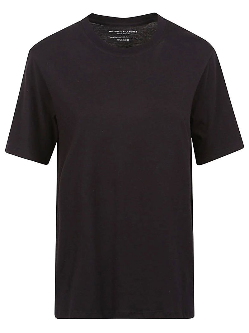 Majestic Majestic Cotton crewneck top
