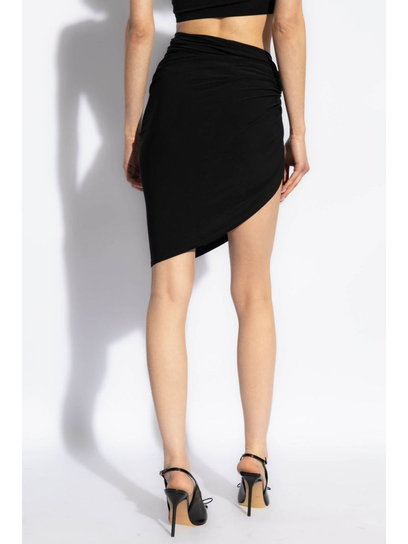 JACQUEMUS La Mini Jupe Drapeado skirt | Urbalenti™ NYC