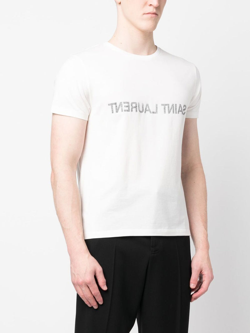 Saint Laurent Logo T-shirt - Cotton | Urbalenti™ NYC