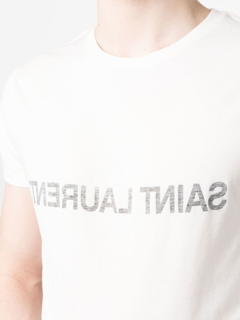 Saint Laurent Logo T-shirt - Cotton | Urbalenti™ NYC