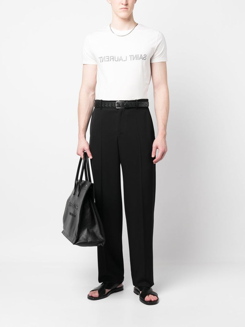 Saint Laurent Logo T-shirt - Cotton | Urbalenti™ NYC