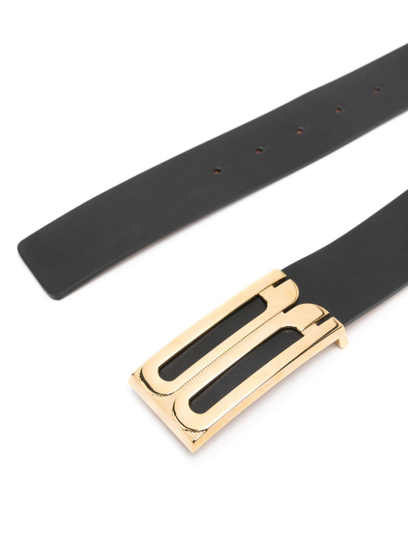Victoria Beckham Jumbo Frame logo-buckle leather belt | Urbalenti | Urba... | Urbalenti™ NYC