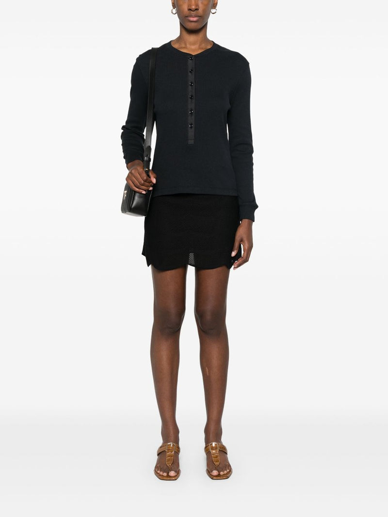 Tom Ford Silk and cotton mini skirt | Urbalenti™ NYC