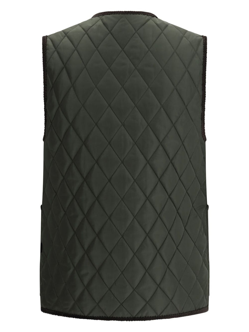Burberry diamond-quilted sleeveless jacket | Urbalenti™ NYC