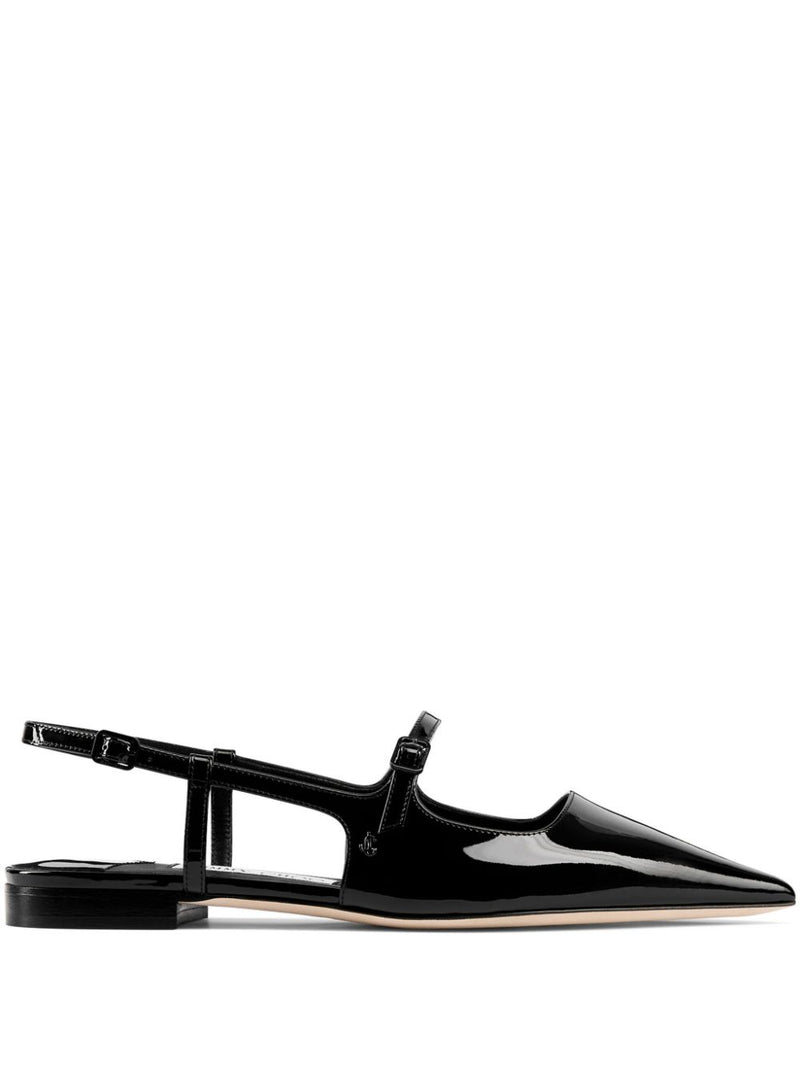 Jimmy Choo Didi Flat Patent Leather Low Shoes | Urbalenti™ NYC