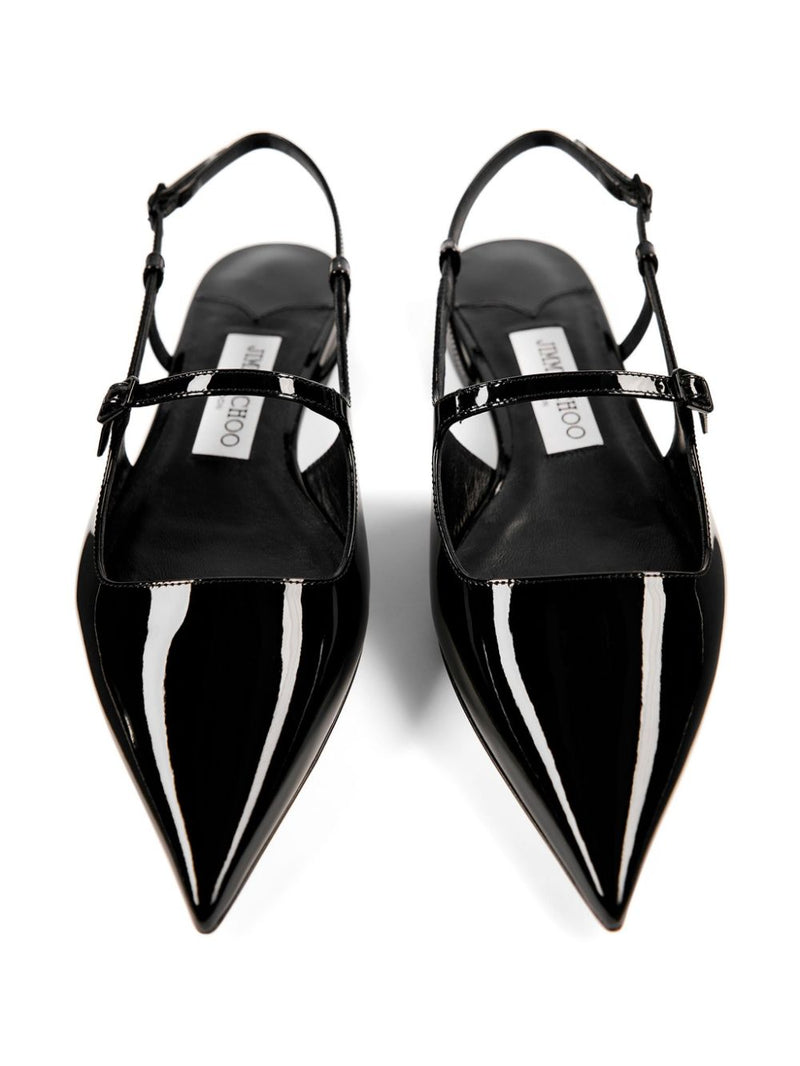 Jimmy Choo Didi Flat Patent Leather Low Shoes | Urbalenti™ NYC