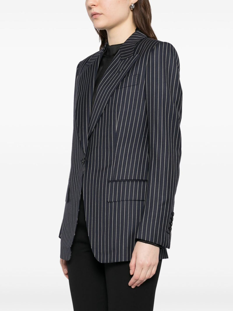 Tom Ford Pinstripe single-breasted blazer | Urbalenti™ NYC