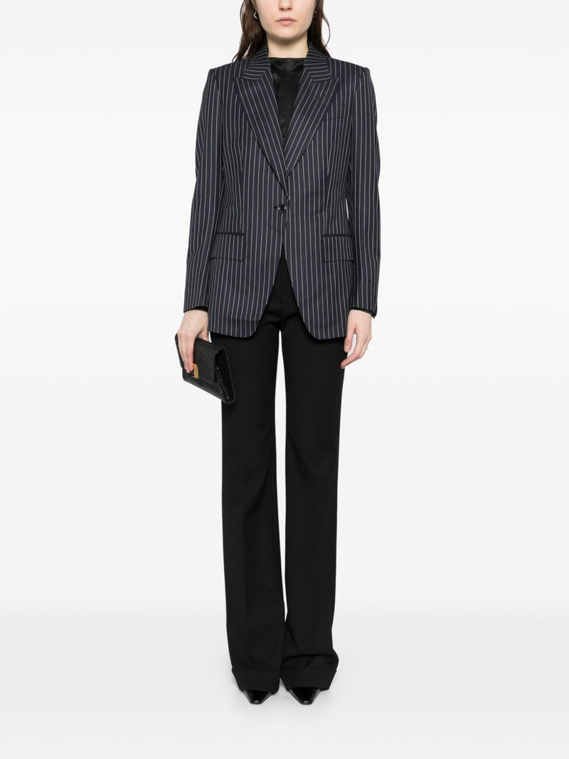 Tom Ford Pinstripe single-breasted blazer | Urbalenti™ NYC