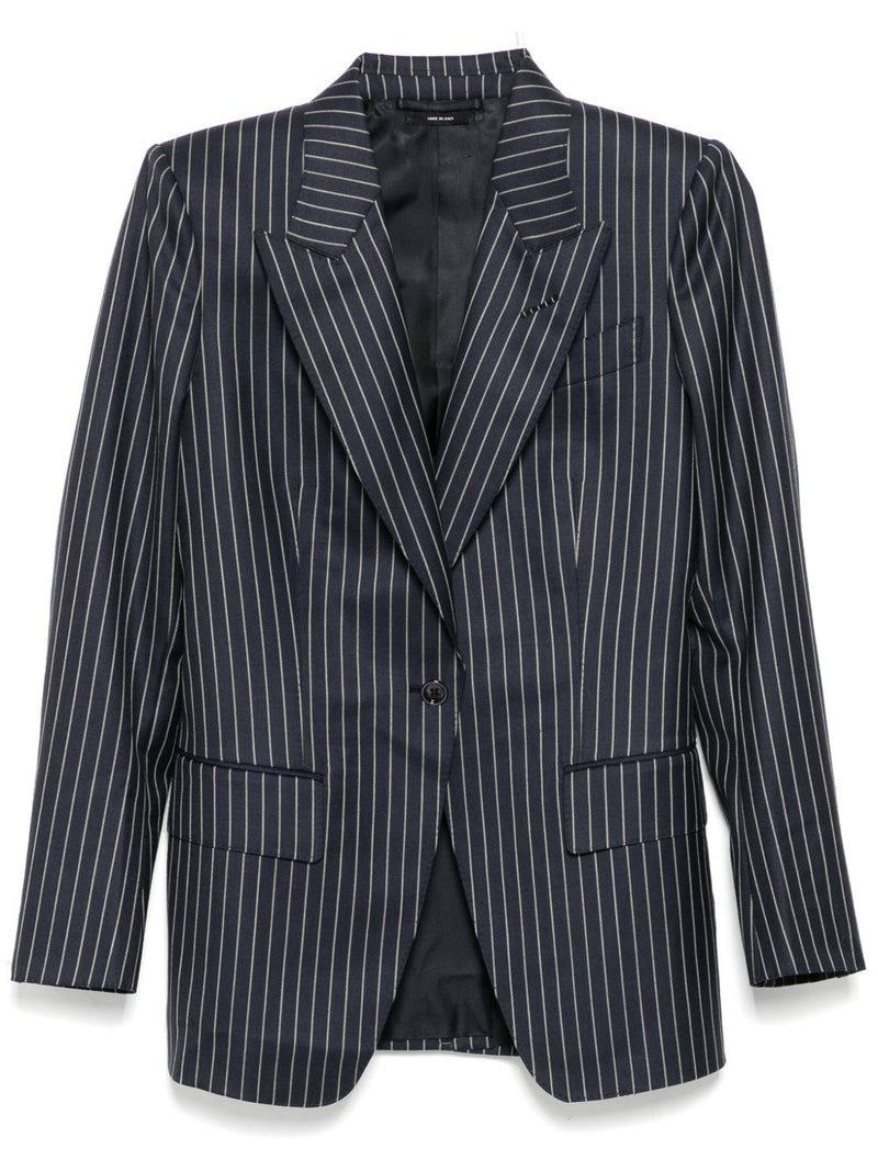 Tom Ford Pinstripe single-breasted blazer | Urbalenti™ NYC