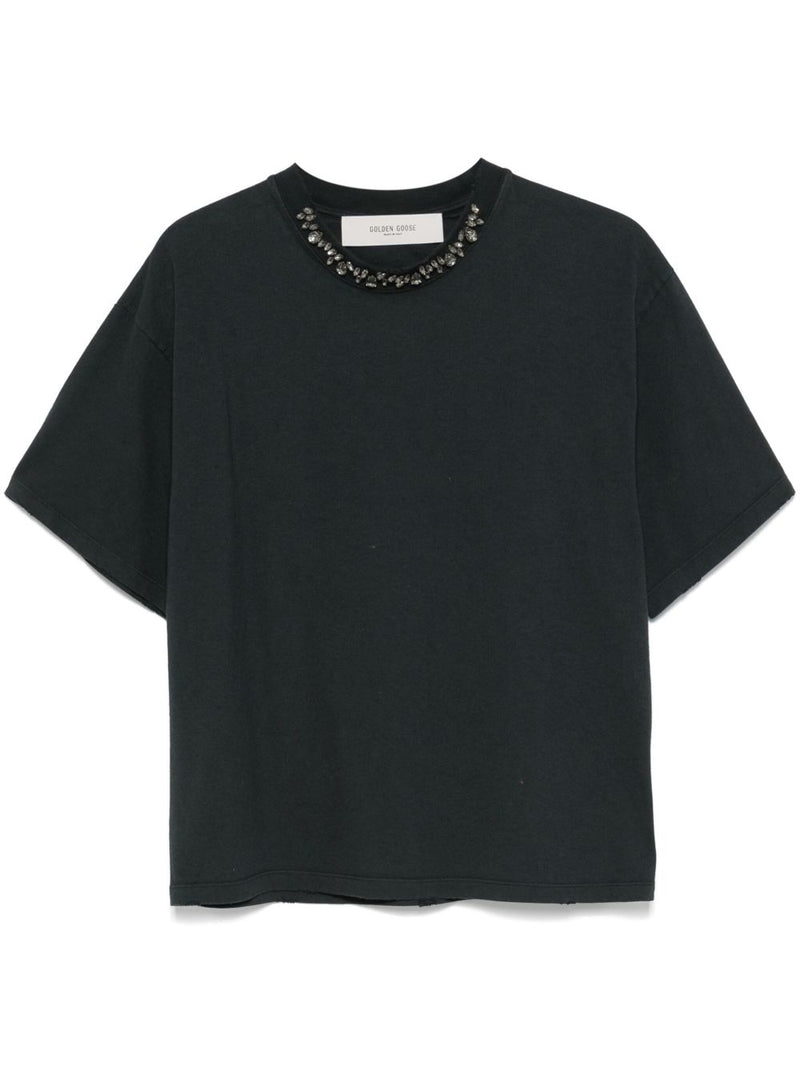 Golden Goose T-Shirt with crystals | Urbalenti™ NYC