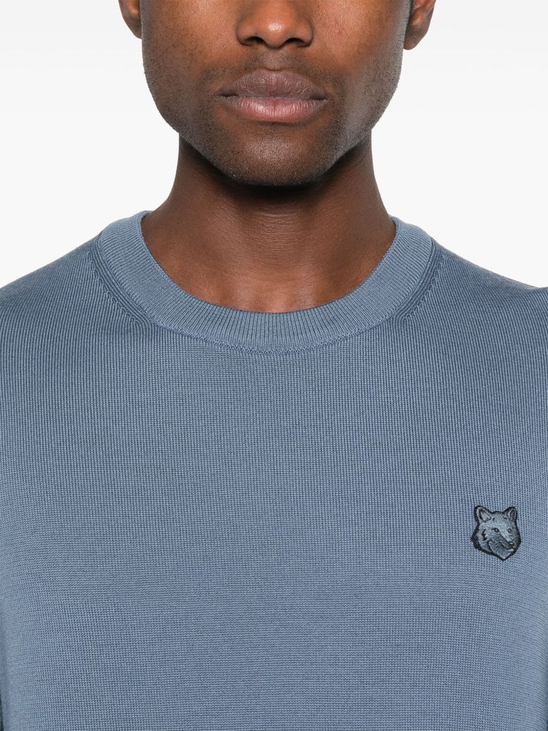 Maison Kitsuné Maison Kitsuné Maison Kitsune Bold Fox Head Applique Sweater