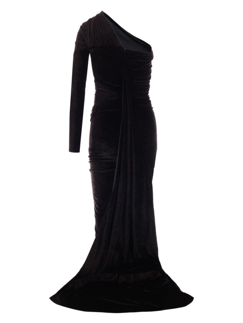 Balenciaga Long asymmetrical one-shoulder dress | Urbalenti™ NYC