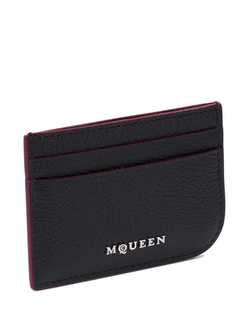 Alexander McQueen leather card case - Black Leather - Style 51VDCC1000-P25 | Urbalenti™ NYC