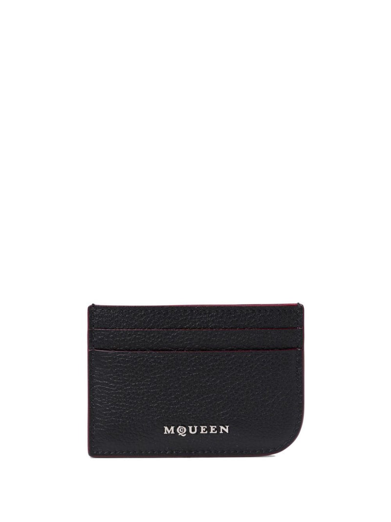 Alexander McQueen leather card case - Black Leather - Style 51VDCC1000-P25 | Urbalenti™ NYC