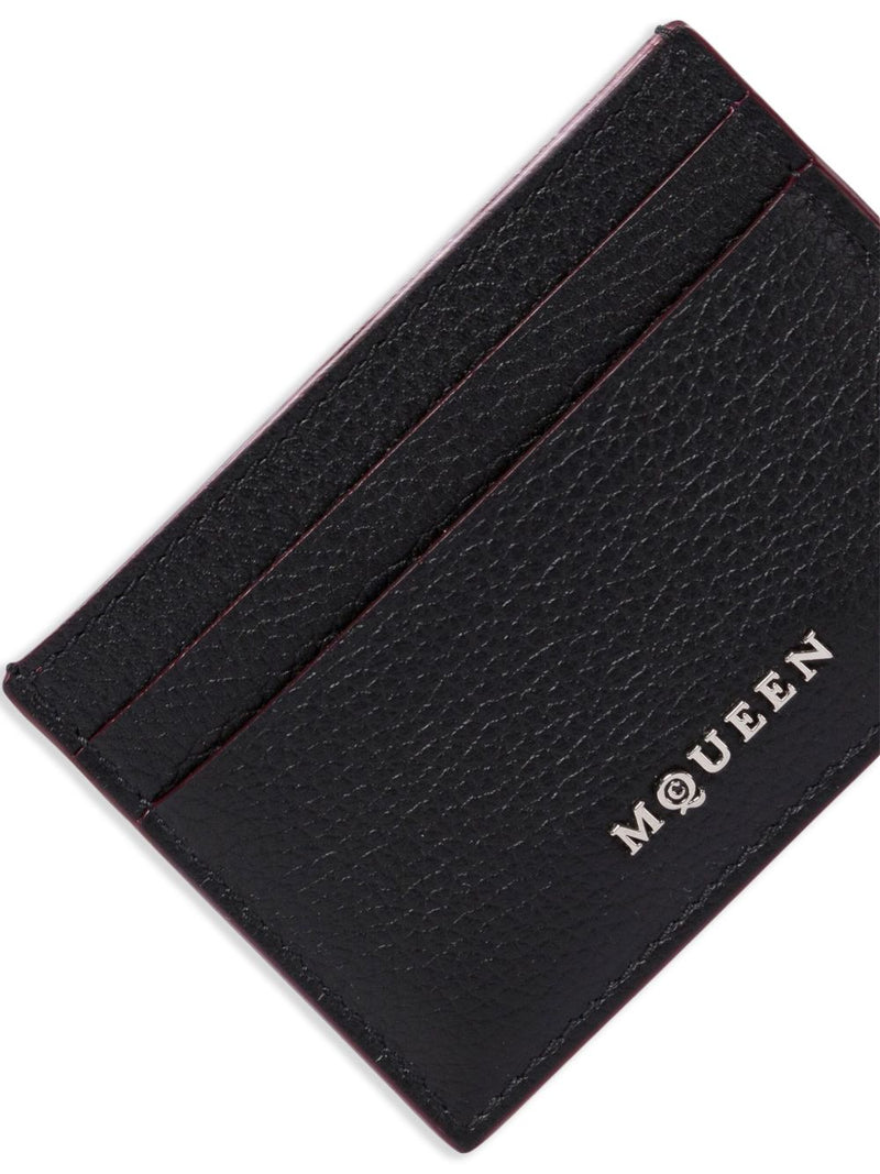 Alexander McQueen leather card case - Black Leather - Style 51VDCC1000-P25 | Urbalenti™ NYC