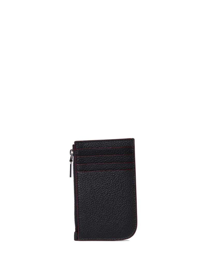 Alexander McQueen leather card case - Black Leather - Style 61VDCC1000-P... | Urbalenti™ NYC