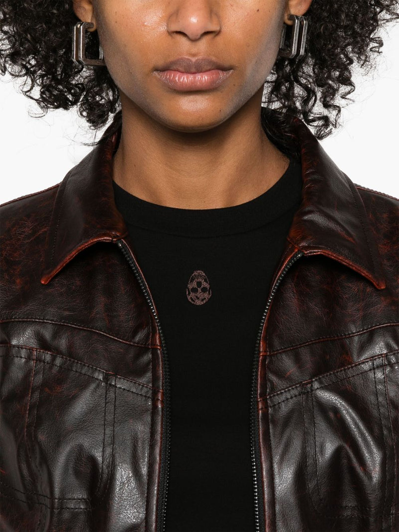 Alexander McQueen Cut & Sew T-Shirt - Black Cotton | Urbalenti | Urbalen... | Urbalenti™ NYC